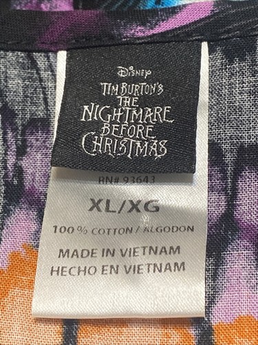 Tim Burton’s The Nightmare Before Christmas Scrub Top Disney Womens XL Cotton - Bild 6 von 10