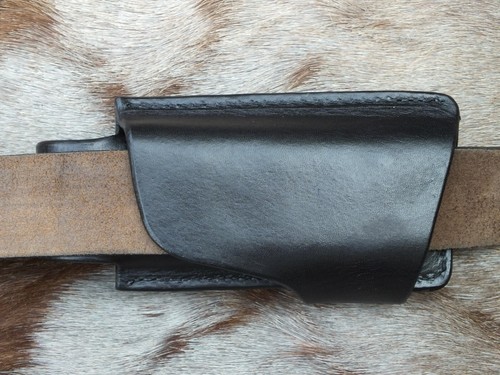 Maßanfertigung handgefertigte Leder horizontale Trage MUT Scheide für Leatherman, schwarz - Bild 7 von 7