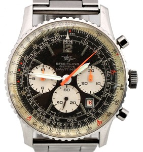 Vintage Breitling Navitimer Chronograph Black 41mm Stainless Steel 8808  Watch | eBay