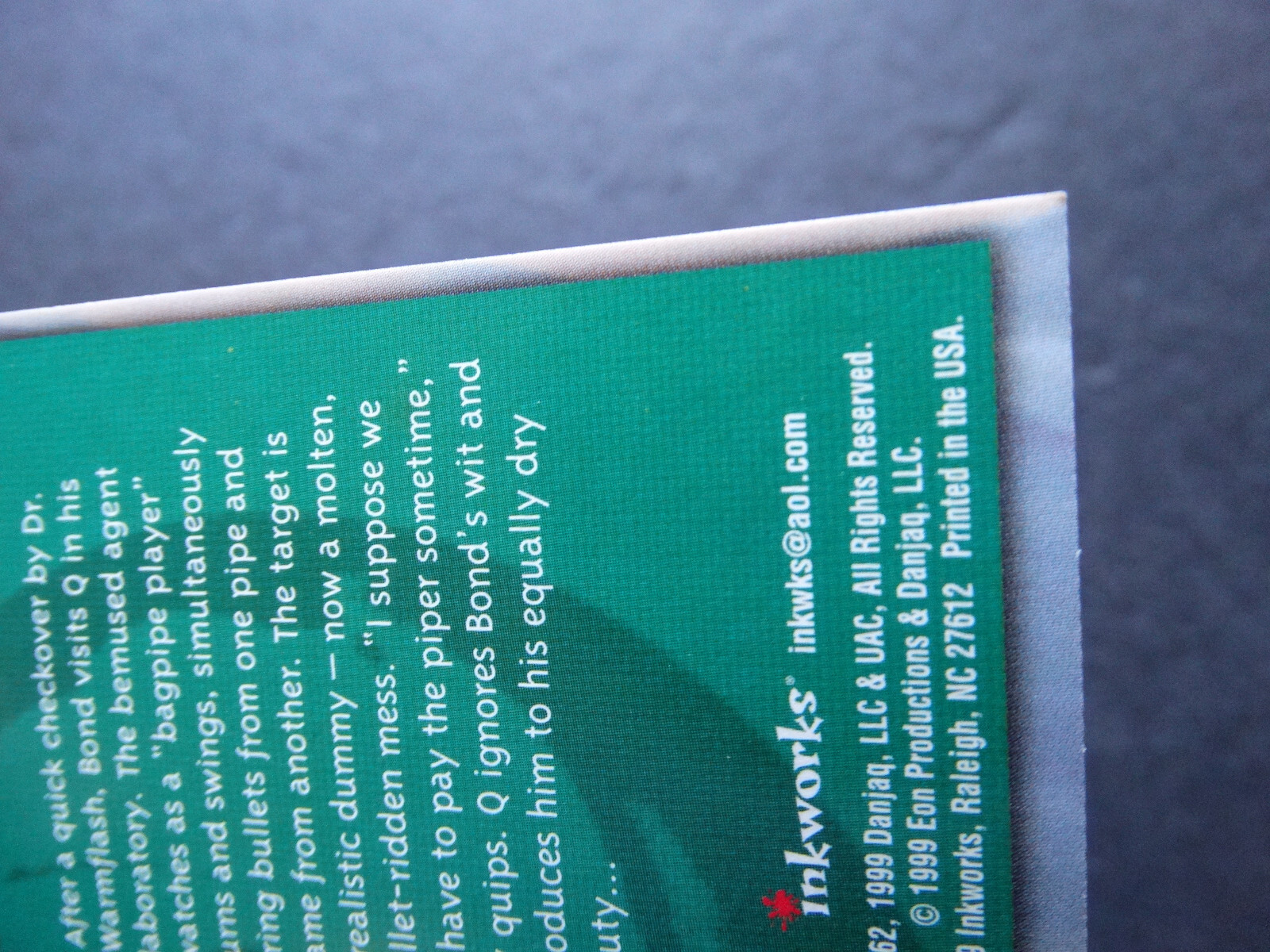 1999 Inkworks James Bond World Is Not Enough Card Complete Your Set U Pick 1-90 - Picture 19 of 118