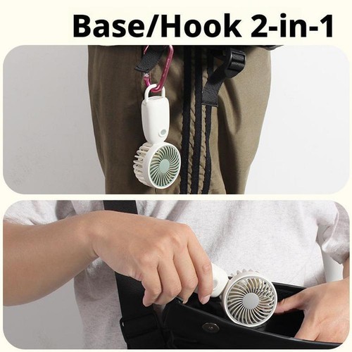 Mini Handheld Fan Portable Handheld Mini USB Rechargeable 3-Speeds Fan V1V1 W1D5 - Picture 5 of 19