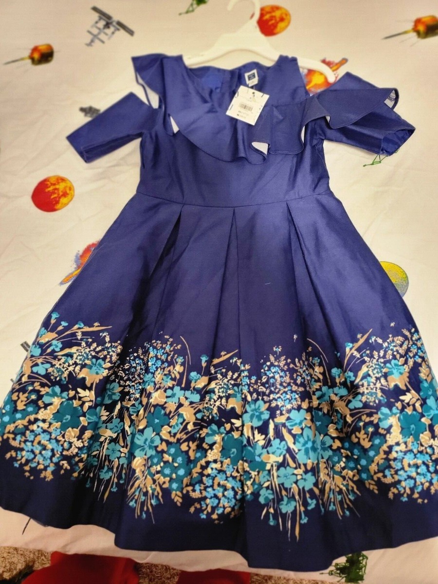 NWT Janie and Jack holiday Winter Blues dress size 6