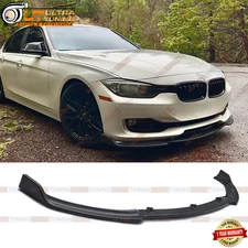 For 2016-2018 BMW F30 320i 328i Base Carbon Fiber Look Front Bumper Lip Spoiler