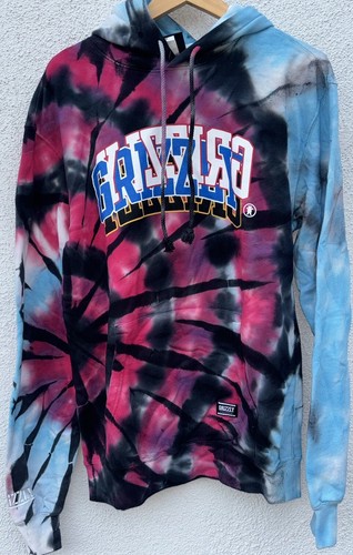 Grizzly Grip Tape Three Logo Tie Dye Hoodie Medium New MSRP $78 Rare