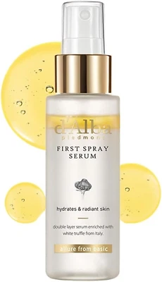 D'ALBA PIEDMONT D'Alba Italian White Truffle First Spray Serum, Vegan Skin Care, Hydrating Face