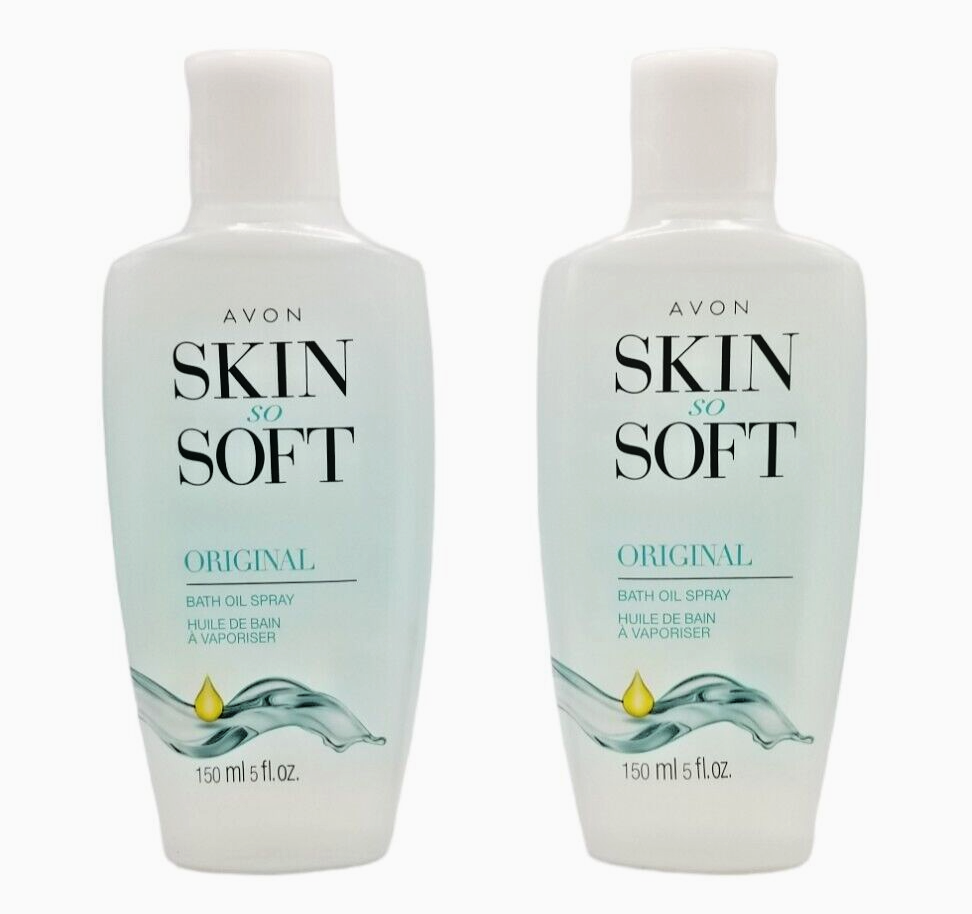2 PCS Avon SKIN SO SOFT BATH OIL ORIGINAL 25 oz with travel spray eBay