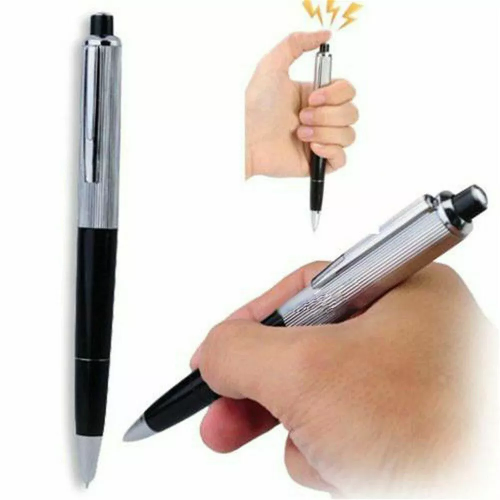 Shocking Electric Pen Prank Shock Trick Novelty Metal Joke Gag