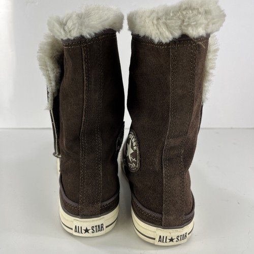 Converse Boot Women 7 Beverly Winter MidCalf Pull On Flats Brown Leather - Picture 6 of 13