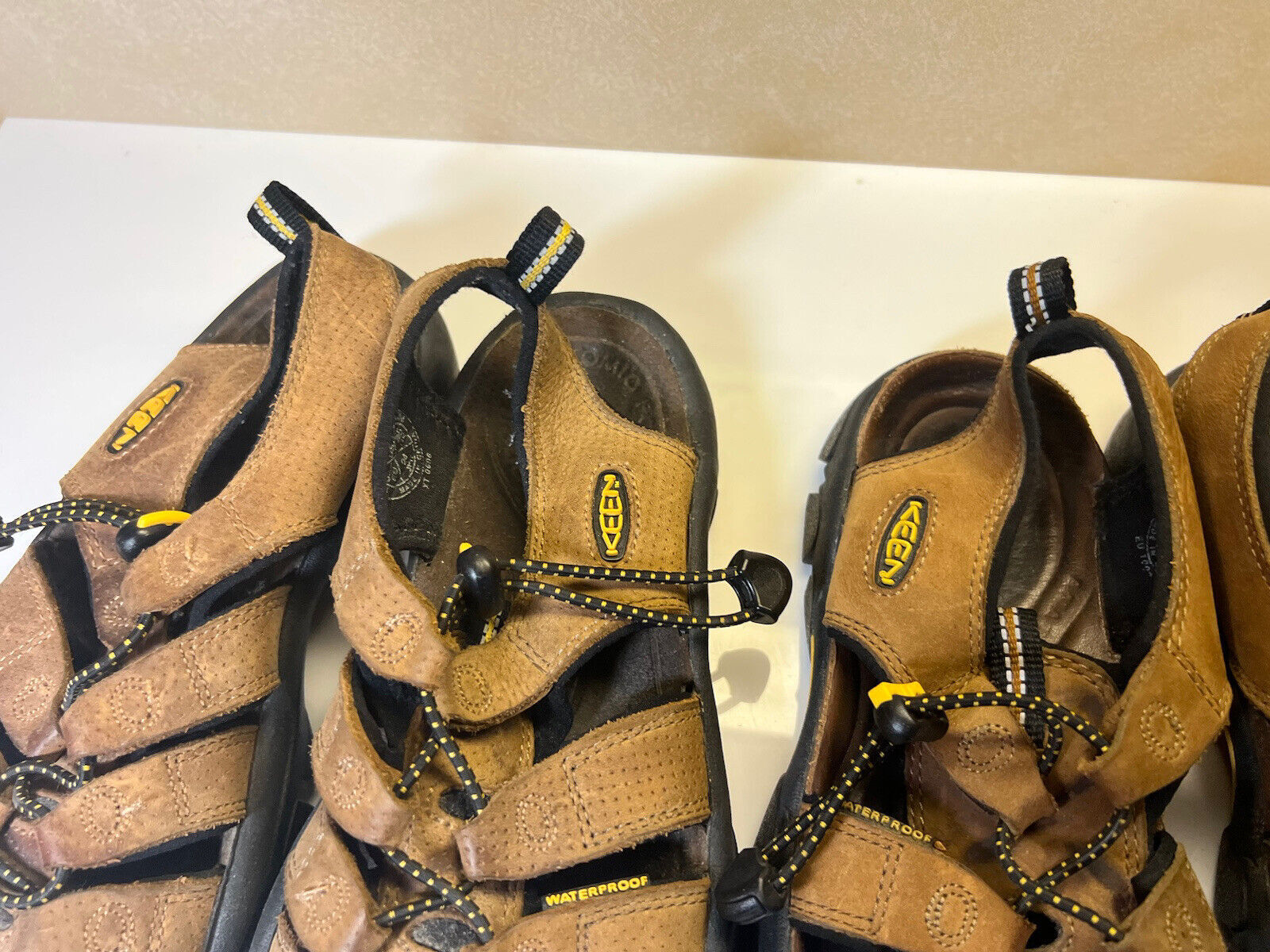 Lotto impermeabili da donna Keen Newport taglia 7 0106 1006 marrone marrone chiaro escursionismo