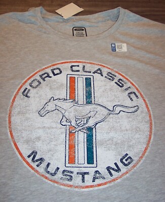 VINTAGE STYLE FORD MUSTANG CAR T-Shirt MENS BIG and TALL 4XB 4XL NEW w/ TAG