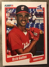 1990 Fleer Ozzie Guillen Baseball Card #533 White Sox HOF High-Grade