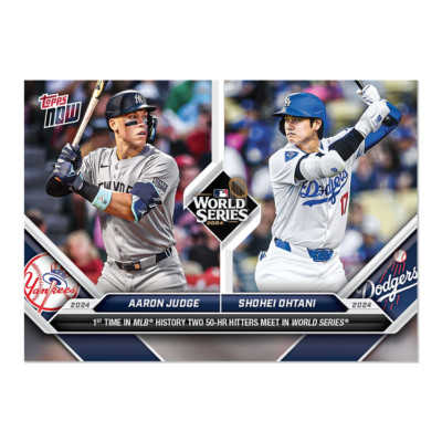 Aaron Judge/Shohei Ohtani World Series 2024 MLB Topps NOW