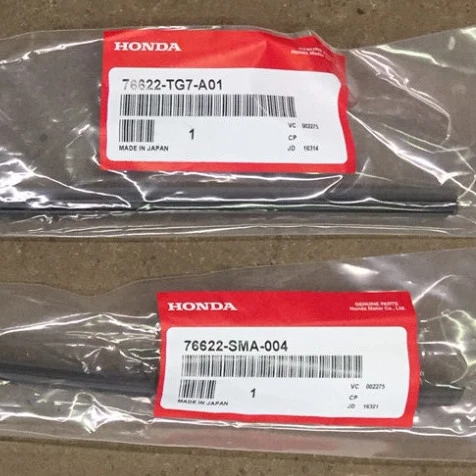 Juego de insertos de goma limpiaparabrisas Honda Ridgeline genuino OEM par 2017-2025 Foto 2 de 2