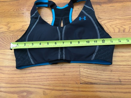 Under Amour Mujer ARMOUR BRA Racerback Negro / Azul - 32B - Imagen 8 de 8