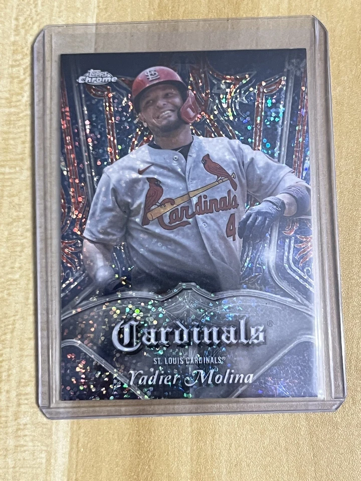2022 Topps Chrome - Pinstriped Nolan Arenado/Yadier Molina Combo Pack - Image 3 of 4