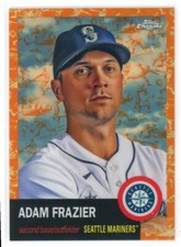 2022 Topps Chrome Platinum Toile White/Orange Adam Frazier /25 Mariners