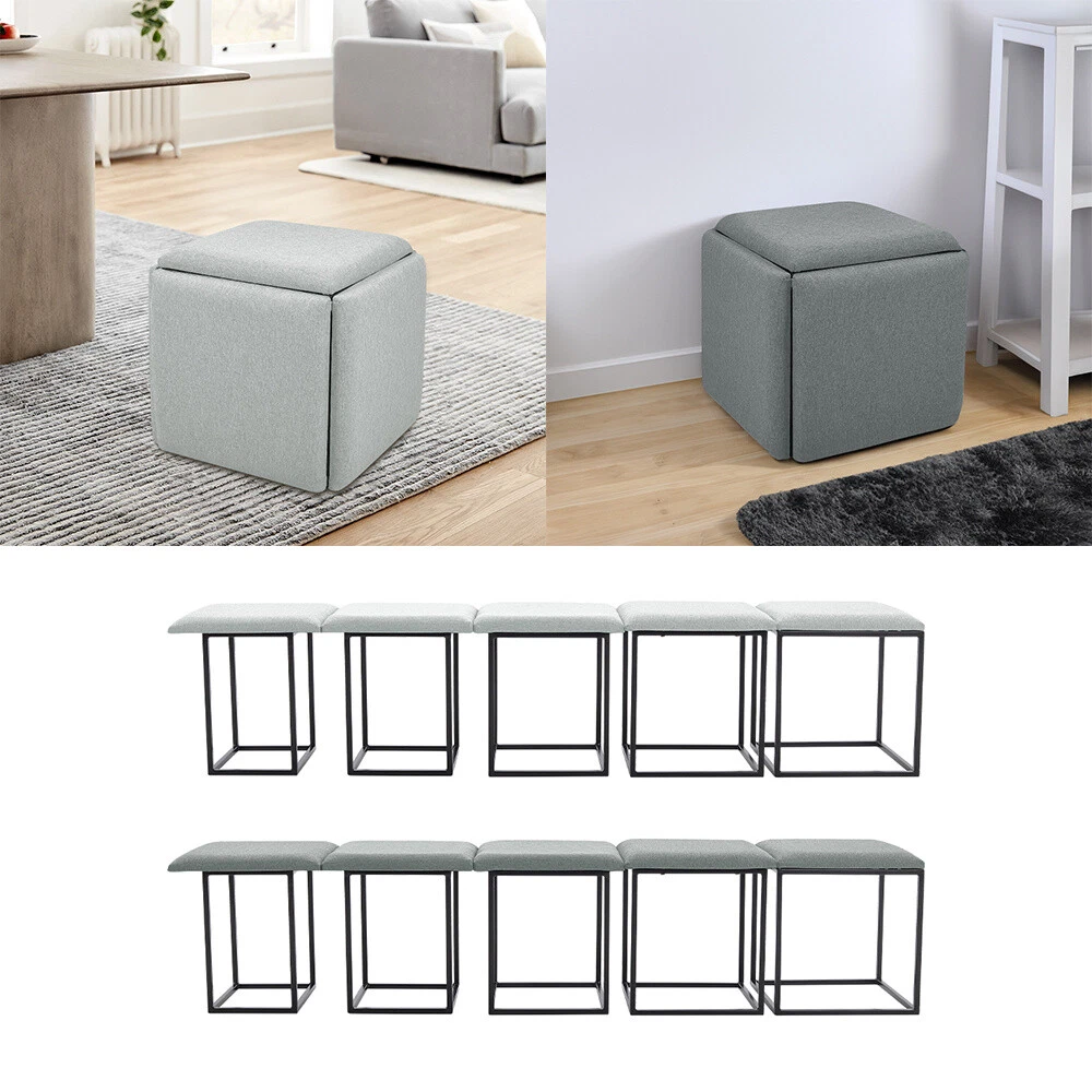 Chair with 2024 ottoman storage