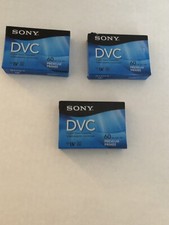 Lot of 3 Brand New Sony JVC Mini DV Digital Video Cassette DVC 60min Tapes AB3