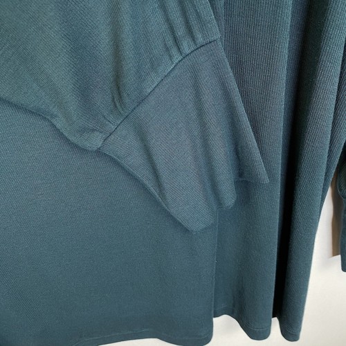 Universal Standard Shirt Long Tunic Womens 2XL Dalia Long Sleeve Turquoise - Picture 7 of 12