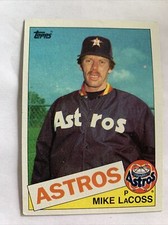 1985 Topps Baseball Card #666 Mike LaCoss Houston Astros Nm Free Shipping!