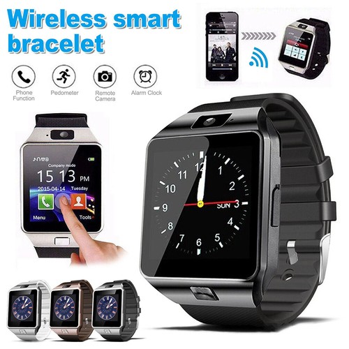 Bluetooth Smart Watch W/ Camera Waterproof Phone Mate for Android Samsung iPhone - Photo 2 sur 28