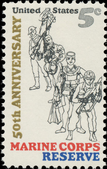 1966 5c Marine Corps Reserve, 50th Anniversary Scott 13 1966 5c Marine Corps Reserve, 50th Anniversary Scott 13
