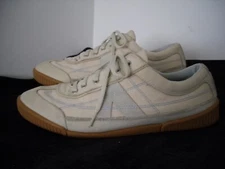 PF Flyers Vulcanized Rigid Wedge Shoes Womens  9.5 Pre-owned BEIGE BROWN LEATHER