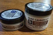 Duke Cannon - News Anchor "Stronger" Fiber Pomade Full & Travel Size Combo