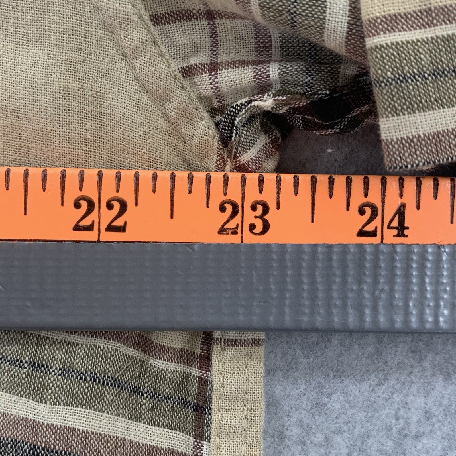 FILA Camicia Adirondack Savile Row uomo media a quadri con bottoni manica corta vintage usata in ottime condizioni