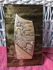  Metallic Art Attached To A Stand Up Desk Piece Looks To Be A Collectors Item — photo 1