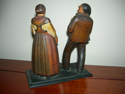 Huggler Wyss ハンスハグラー 働く女 木彫り 人形 スイス 農民美術 Huggler Wyss ハンスハグラー 働く女 木彫り 人形 スイス 農民美術