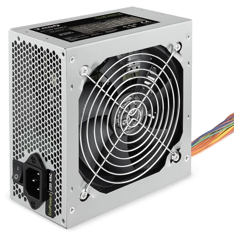 Fuente Alimentación 500W ATX Ecopower II con ventilador 12 cm PC Ordenador Tooq