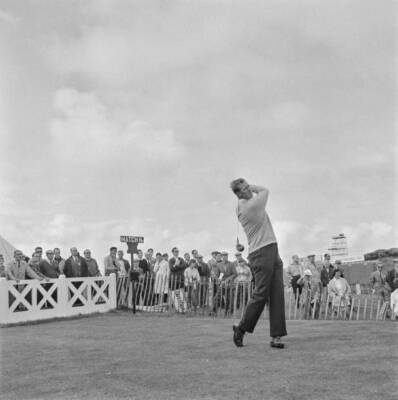 English golfer Bernard Hunt during the 1965 Open Championship 1960s OLD PHOTO