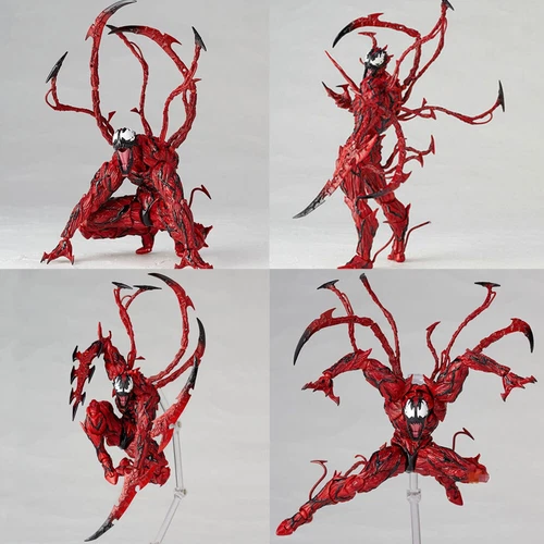 Red Venom Carnage Action Figure Movable Characters Model Statue Toys Collectible - Picture 7 of 13