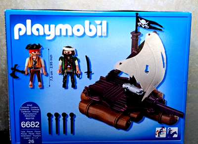 Toys Playmobil Pirates 6682 Playmobil Pirates 6682 Pirate Raft New