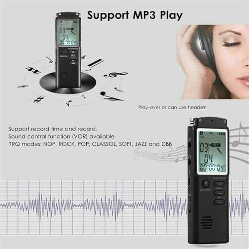 Mini Spy Digital Audio Recorder Voice Activated Dictaphone Mp3 Lecture Recorder - Picture 8 of 14