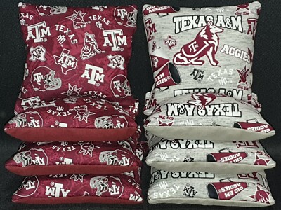 Set of 8 Texas A&M Aggies Cornhole Bags ***FREE SHIPPING***
