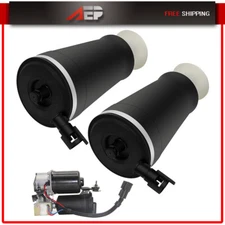 3PCS Air Suspension Spring & Compressor Pump For Grand Marquis Lincoln Town Car