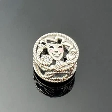 Pandora The Worlds A Stage Theater Mask Silver Charm+ Gift Box #3
