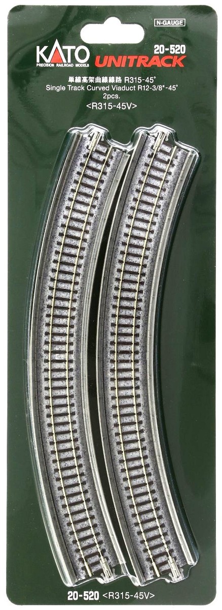 Kato 20-520 315mm Single Viaduct Track R315-45V N Scale | eBay