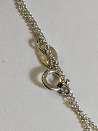 Sterling Silver Cross Pendant Necklace Black And Clear Gemstone 19" Gift Box - Picture 4 of 10