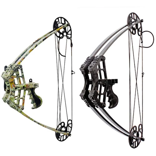 Archery Triangle Compound Bow Right Left Hand Hunting Shooting 40lbs Fishing - Picture 1 of 26