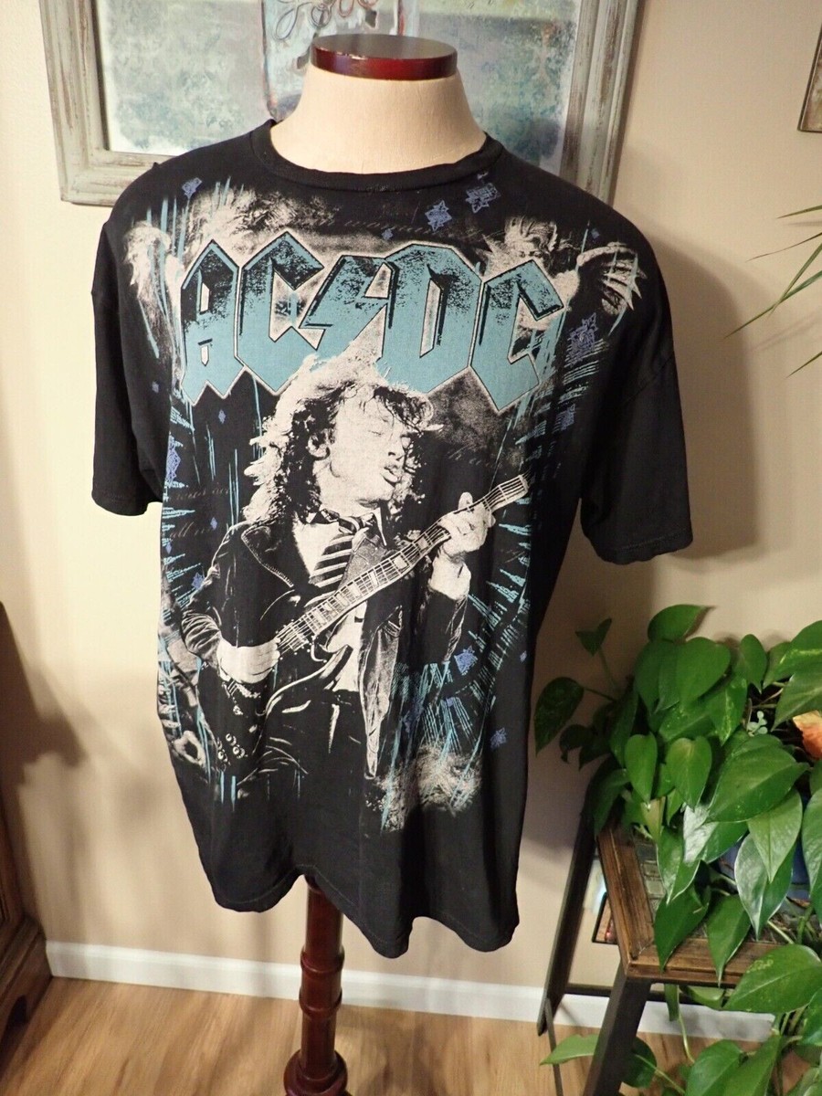 【KOOLOSET】Vintage ACDC Dying Half Tee AC/DC Highway to Hell Tie Dye: Rock 'n' Roll Rebellion in a