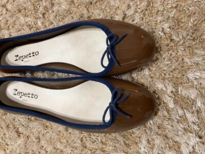 Repetto Cendrillon Adrb Rain Shoes Ballet Size 40 25.3cm Brown x