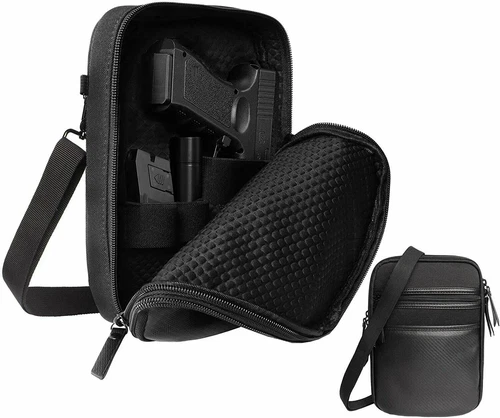 Concealed Carry Gun Pouch, Handgun Shoulder Bag, Pistol Holster Pack Waist Pock - Picture 11 of 16