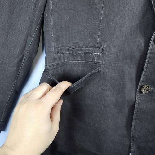 Joseph Abboud Blazer Sport Coat Charcoal Gray 2-Button Elbow Patches Mens Sz Med - Picture 4 of 22