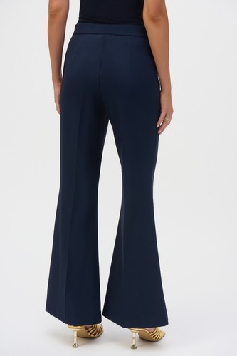 Joseph Ribkoff 252226 Midnight Blue Flared Pull-On Trousers Original Price £169 - Picture 3 of 6