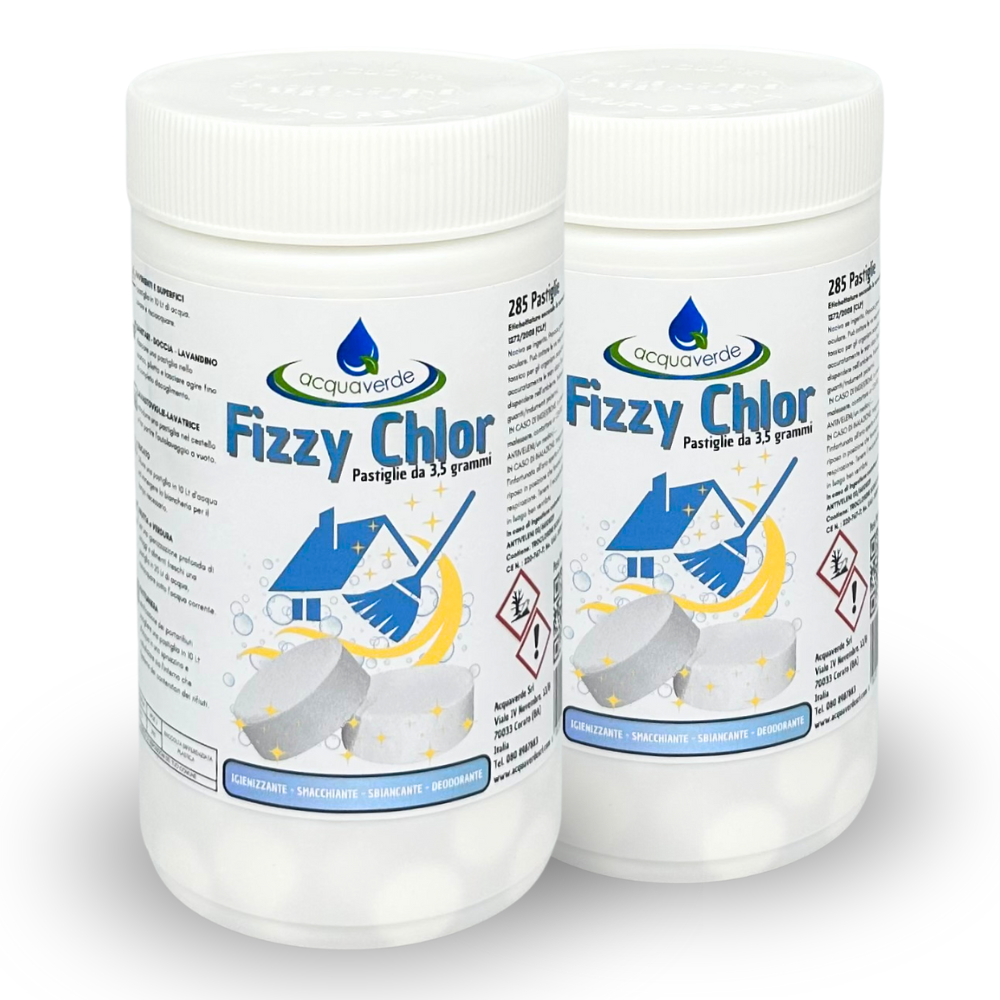 Fizzy Chlor CANDEGGINA PASTIGLIE 3,5 gr IGIENIZZANTE SMACCHIANTE SBIANCANTE 2 kg