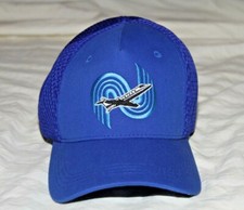 National Jets Company Baseball Style Hat Blue with Logo American Flag SZ L 