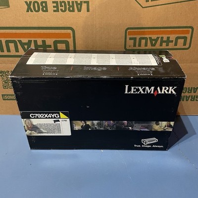GENUINE LEXMARK C792X4YG YELLOW TONER C792 X792 FACTORY SEALED BOX